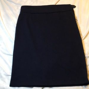 Navy pencil skirt